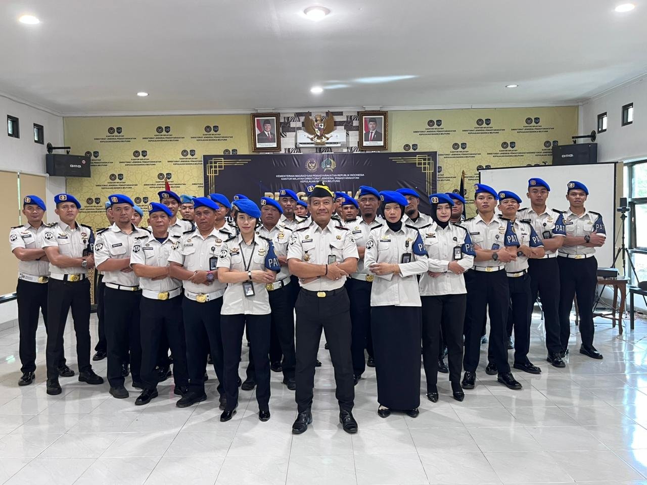 Perkuat Pengawasan dan Kepatuhan Internal, Plt. Kakanwil Ditjenpas Babel Kukuhkan Petugas Satops Patnal